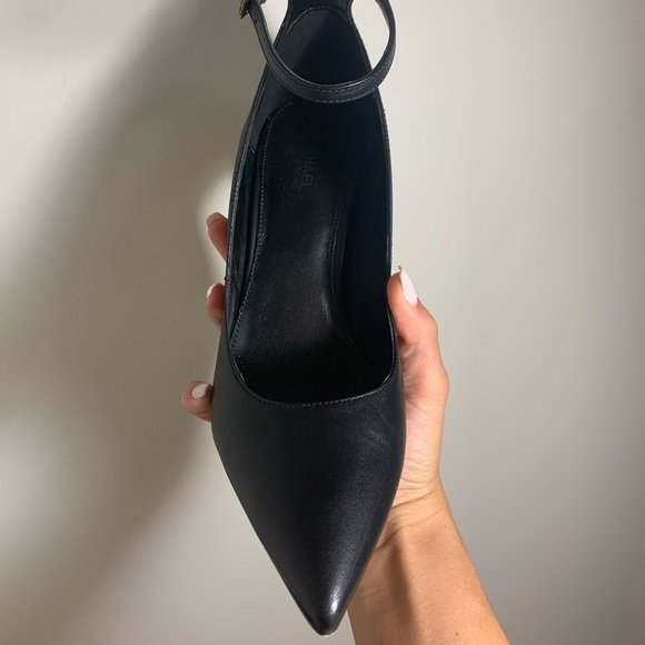 - Brand New - Michael Kors Black Heels with Ankle Strap - Picture 2 of 7